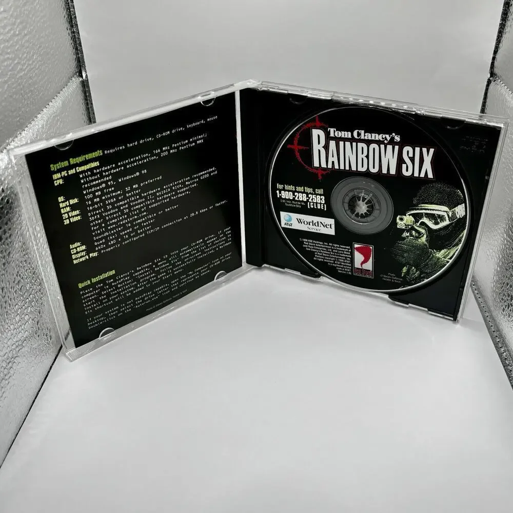 Tom Clancy's Rainbow Six (PC, 1998) Red Storm VG